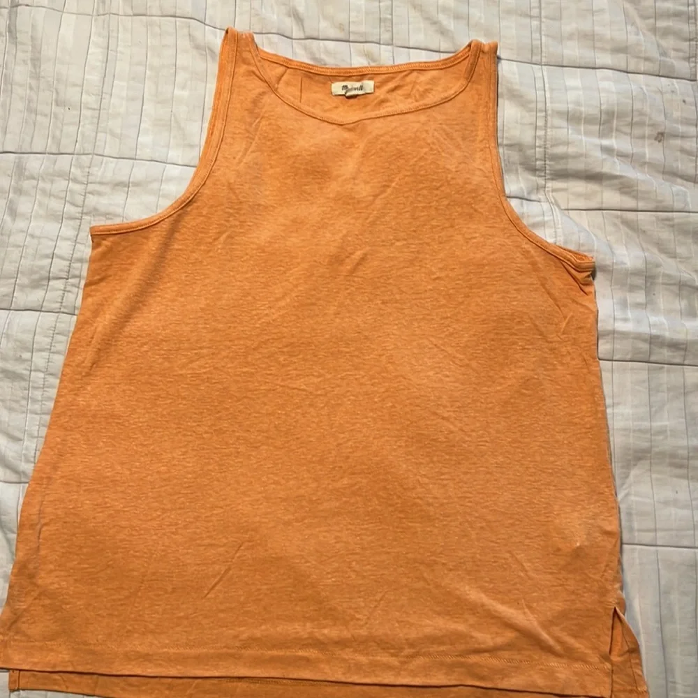 Madewell peach linen poly blend super soft. - Picture 2 of 8